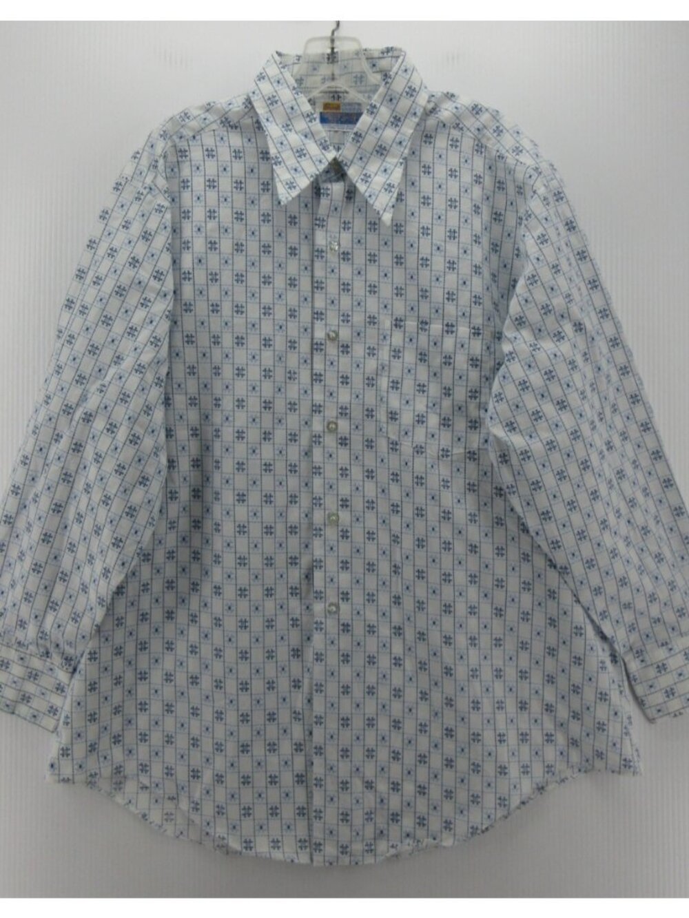 VGT Grants wear Shirt Men 17 70s Mod Leisure Disco AOP Dagger Collar